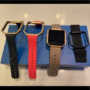 Fitbit Blaze with 4 bands